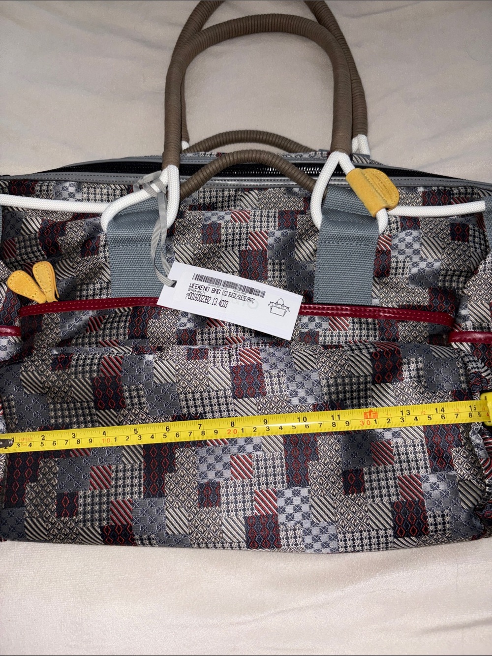 NWT Flower Mountain Weekend Bag in Patchwork Denim-Multi - Picture 5 of 10